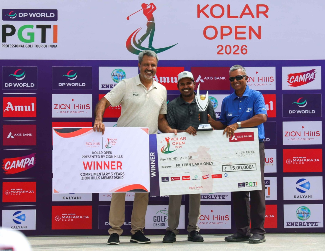 Mohd Azhar claims maiden title at Kolar Open presented by ZION Hills Golf County  