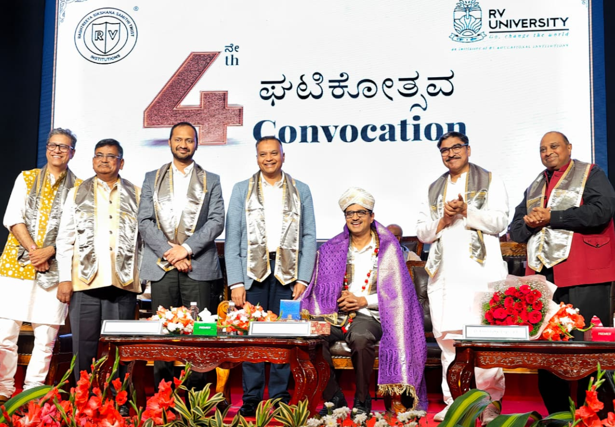 RV University Holds 4th Convocation, 918 Students Graduate with a Call for Social Responsibility