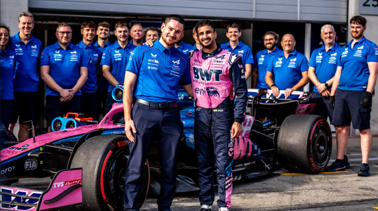 Kush Maini Completes 850-Km F1 Test with Alpine Ahead of F2 Return at Monza